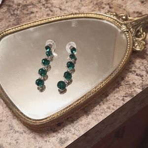 Costume Emerald Earrings
